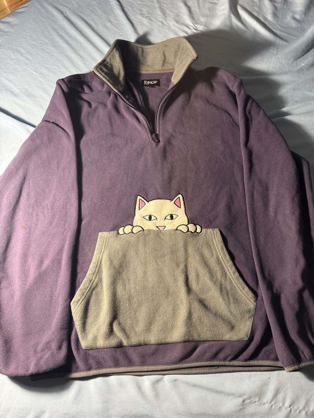 Ripndip Peek A Nermal Fleece Sweater Purple